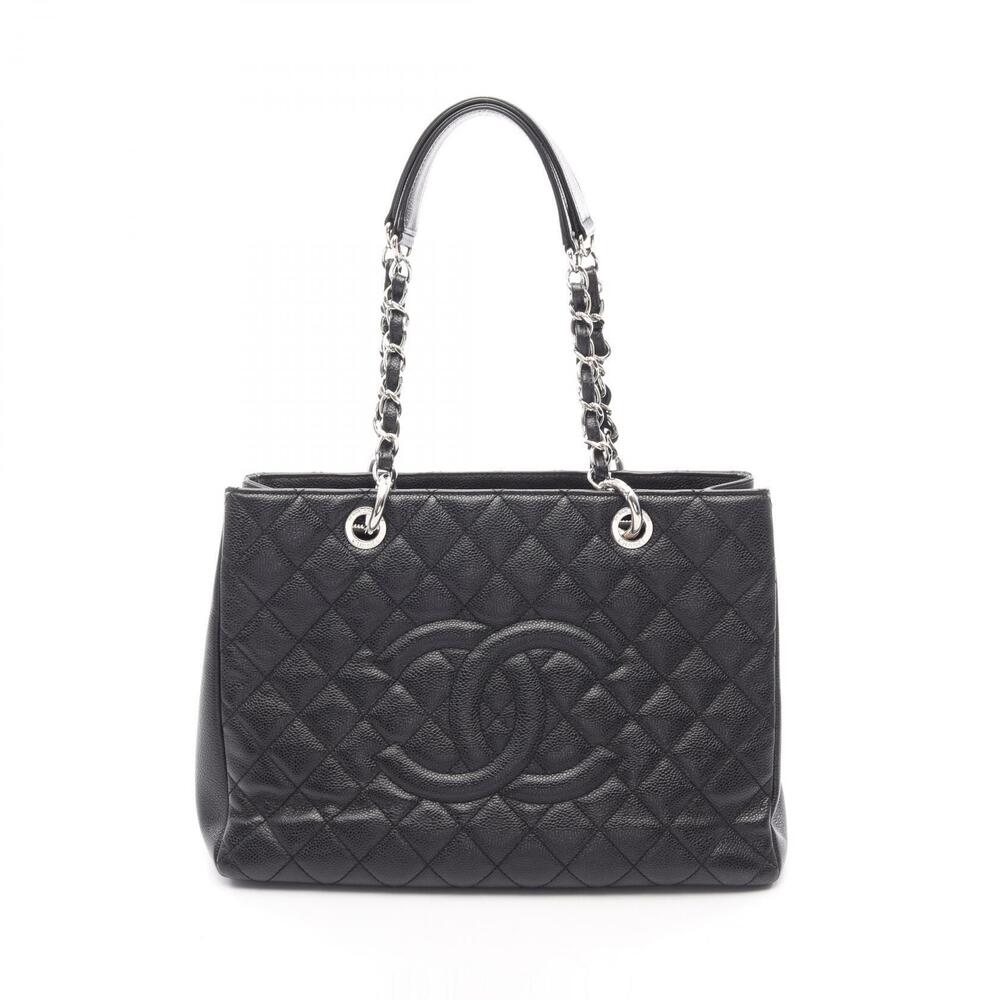 Chanel Matelasse Grand Shopping GST Tote Bag Caviar Leather Grained Calfskin